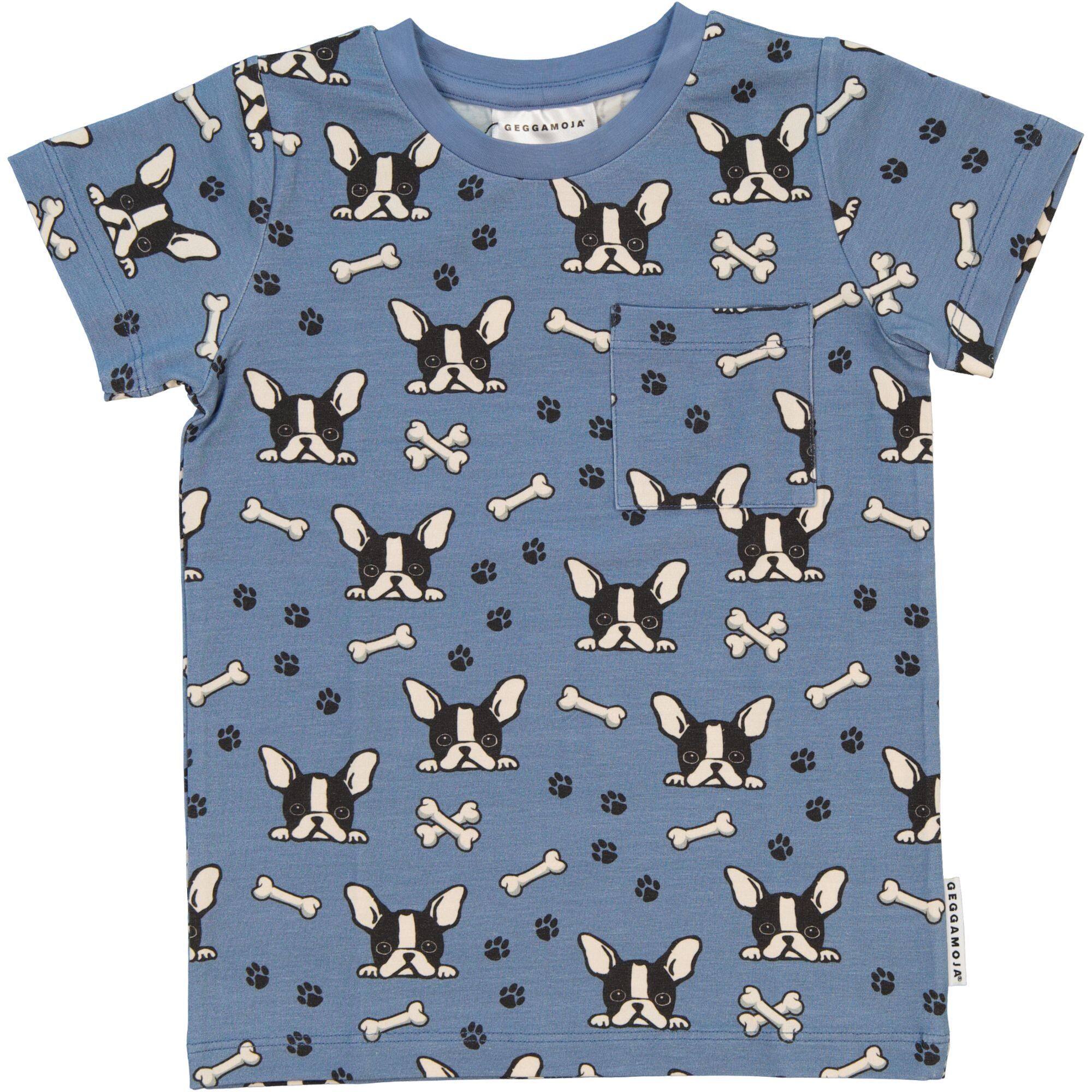 T-shirt Bamboo Bulldog Blue