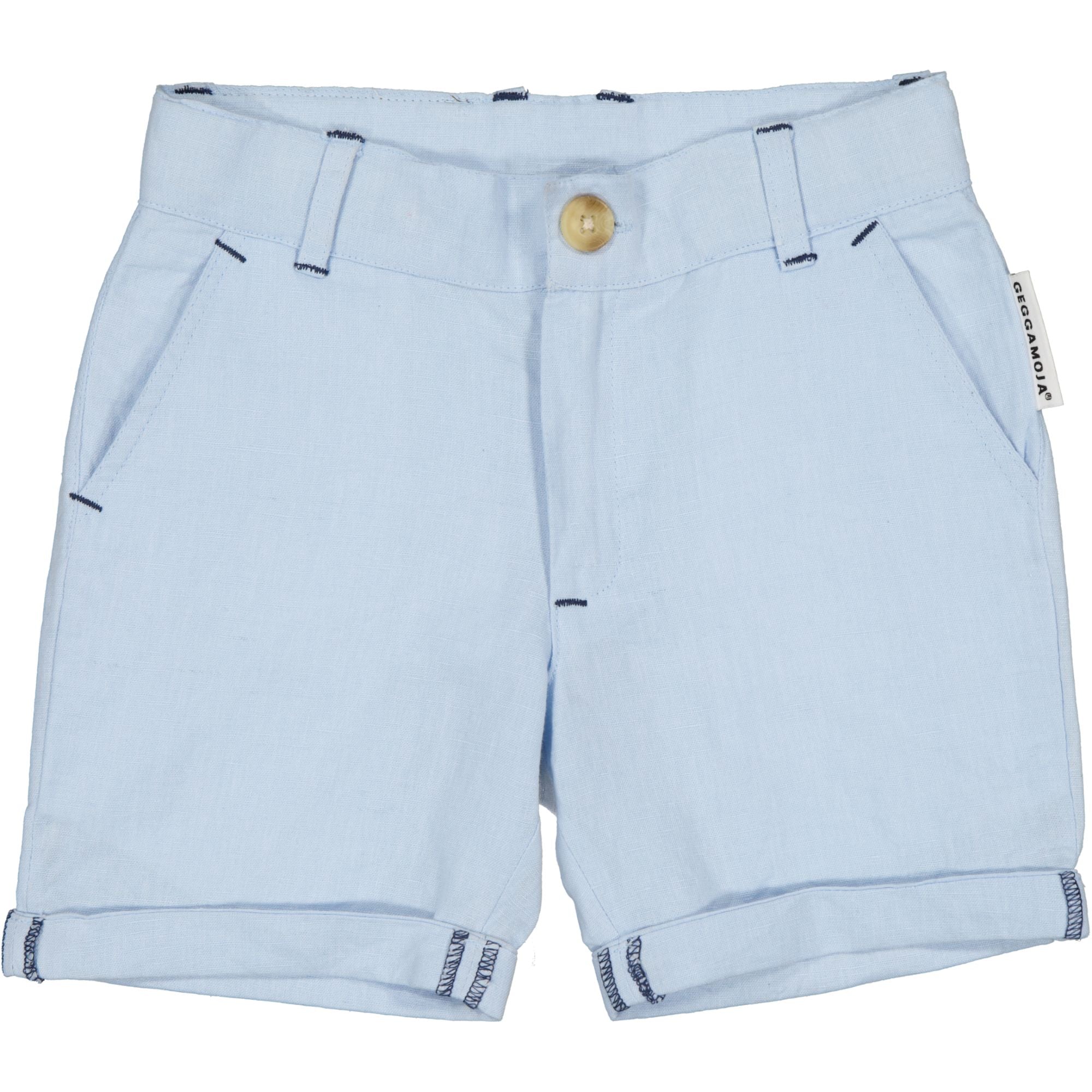 Linen Shorts Light Blue