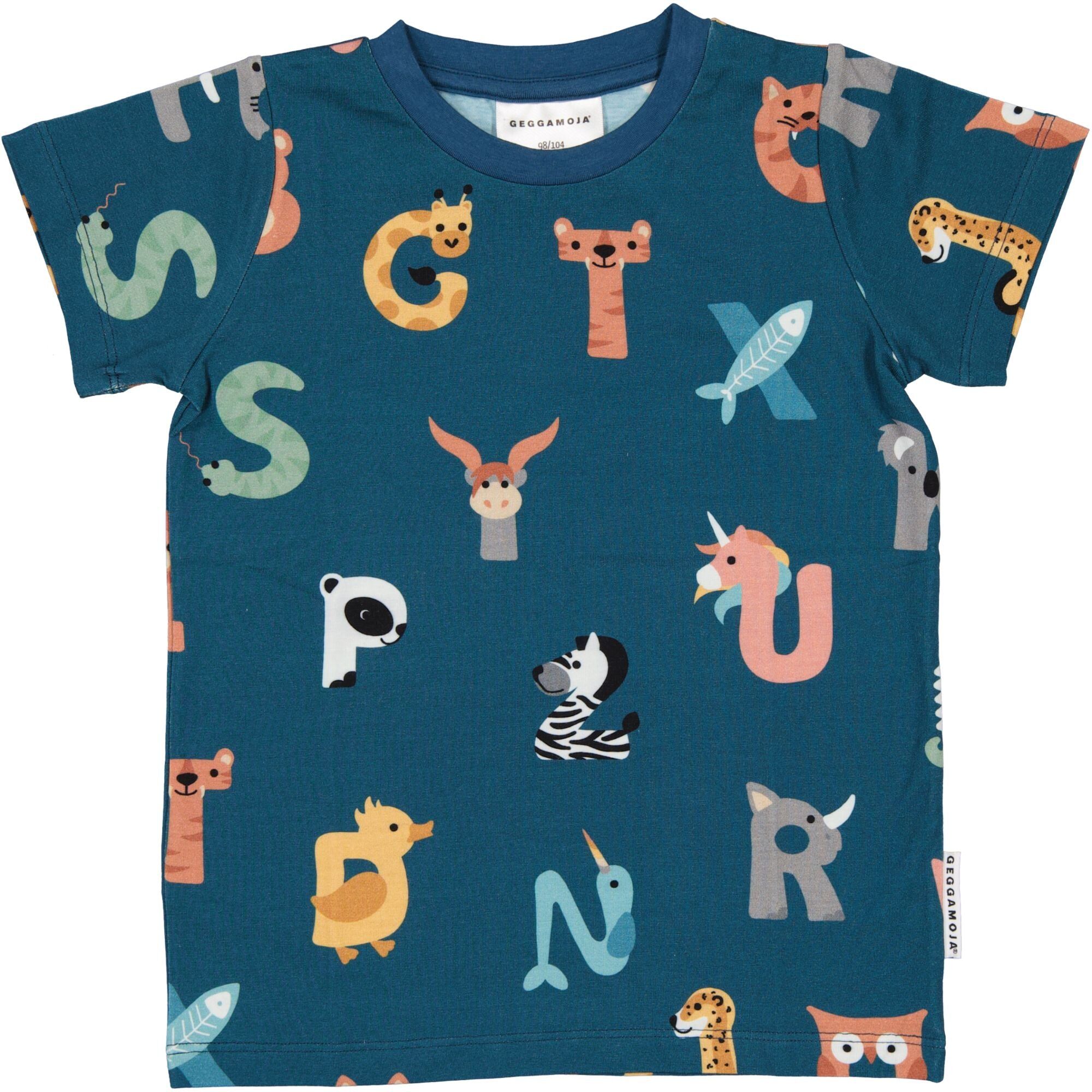 Bamboo Animal Letters T-Shirt