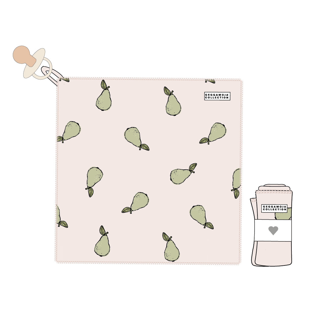 Bamboo Pears cuddly blanket