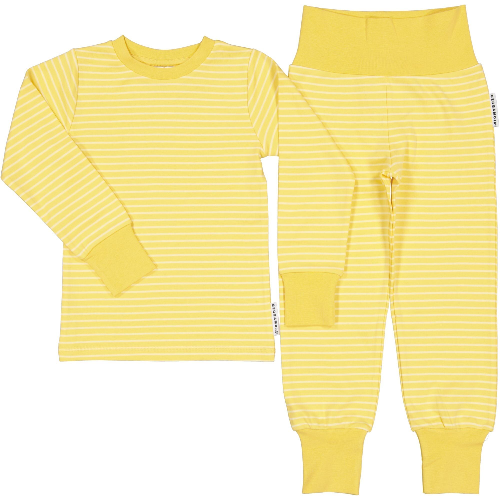 Pigiama a due pezzi giallo