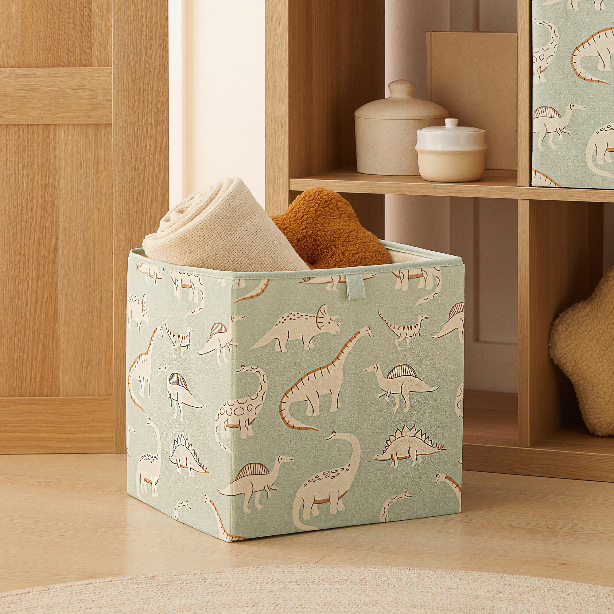 AUFBEWAHRUNGSBOX, DINOSAURIERMUSTER