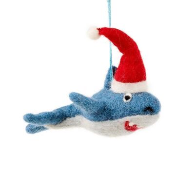 Handgemachte Filz biologisch abbaubare Weihnachten Santa Jaws hängende Dekoration