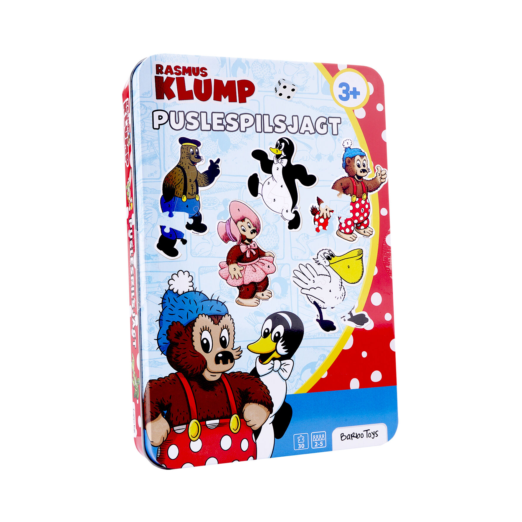Rasmus Klump - Puzzle Game in Tin Box