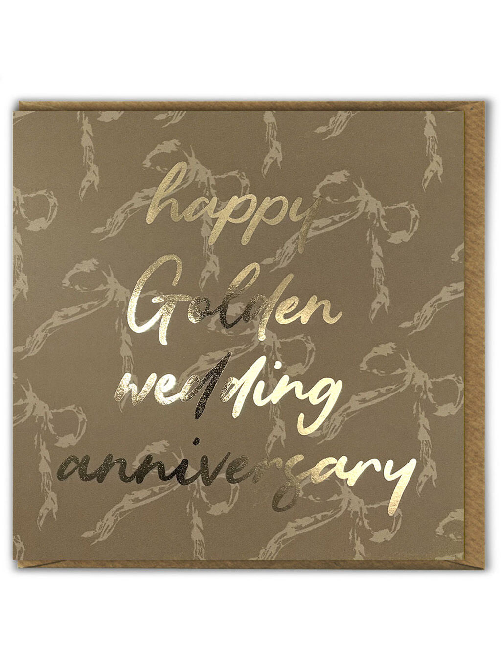 50th Golden Wedding Anniversary Card by Brainbox Candy