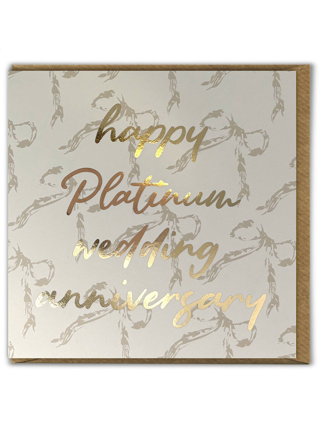Carte pour le 70e anniversaire de mariage (noces de platine) par Brainbox Candy