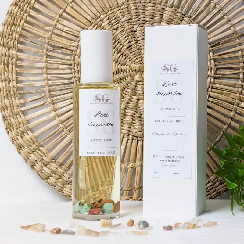 Lithotherapy Spray The Art of Forgiveness – Rose & Patchouli Home Fragrance, infused with natural stones