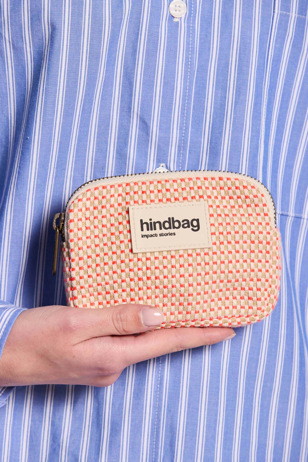 Lili Coral Braid Coin Purse
