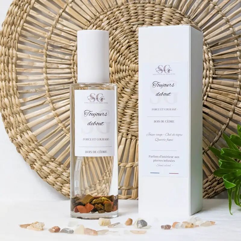 Lithotherapy Spray Always Standing – Cedarwood Home Fragrance, Infused Natural Stones