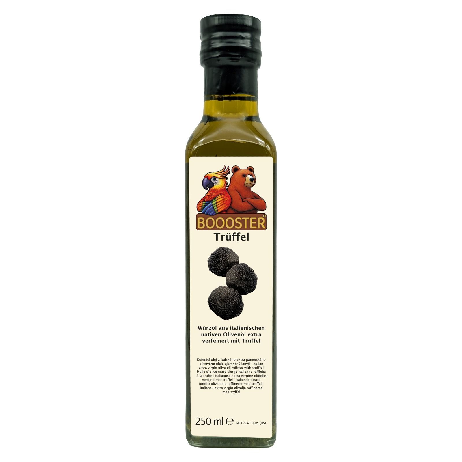 BOOOSTER Truffle Infused Oil 250ml Extra Virgin Olive Oil from Italy