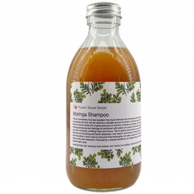 Liquid Moringa Shampoo, Glass Bottle of 250ml
