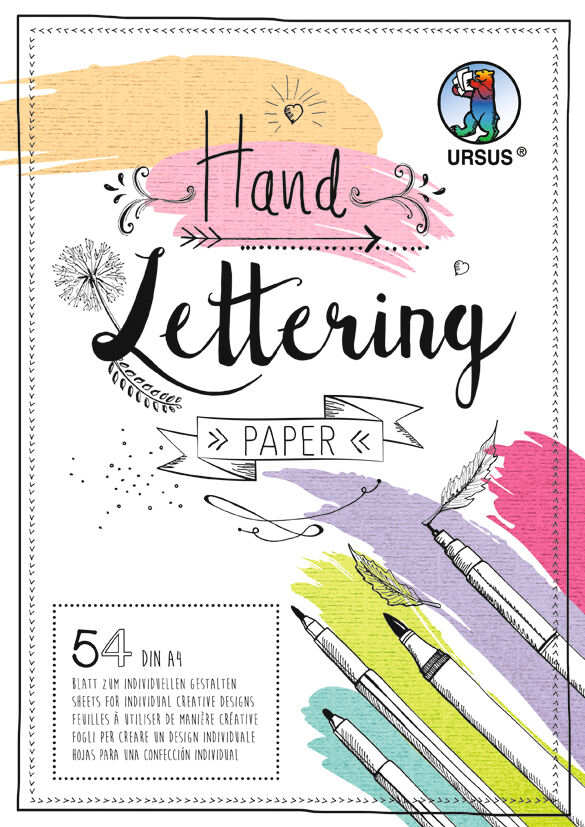 Handlettering-Block "Structure", DIN A4