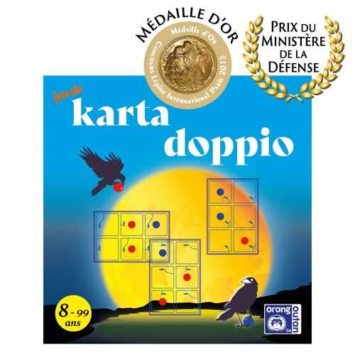 JEU KARTA DOPPIO  -  Astucieux jeu de stratégie et d’anticipation