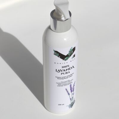 100% lavanda pura body cream with Mediterranean lavender and marigold