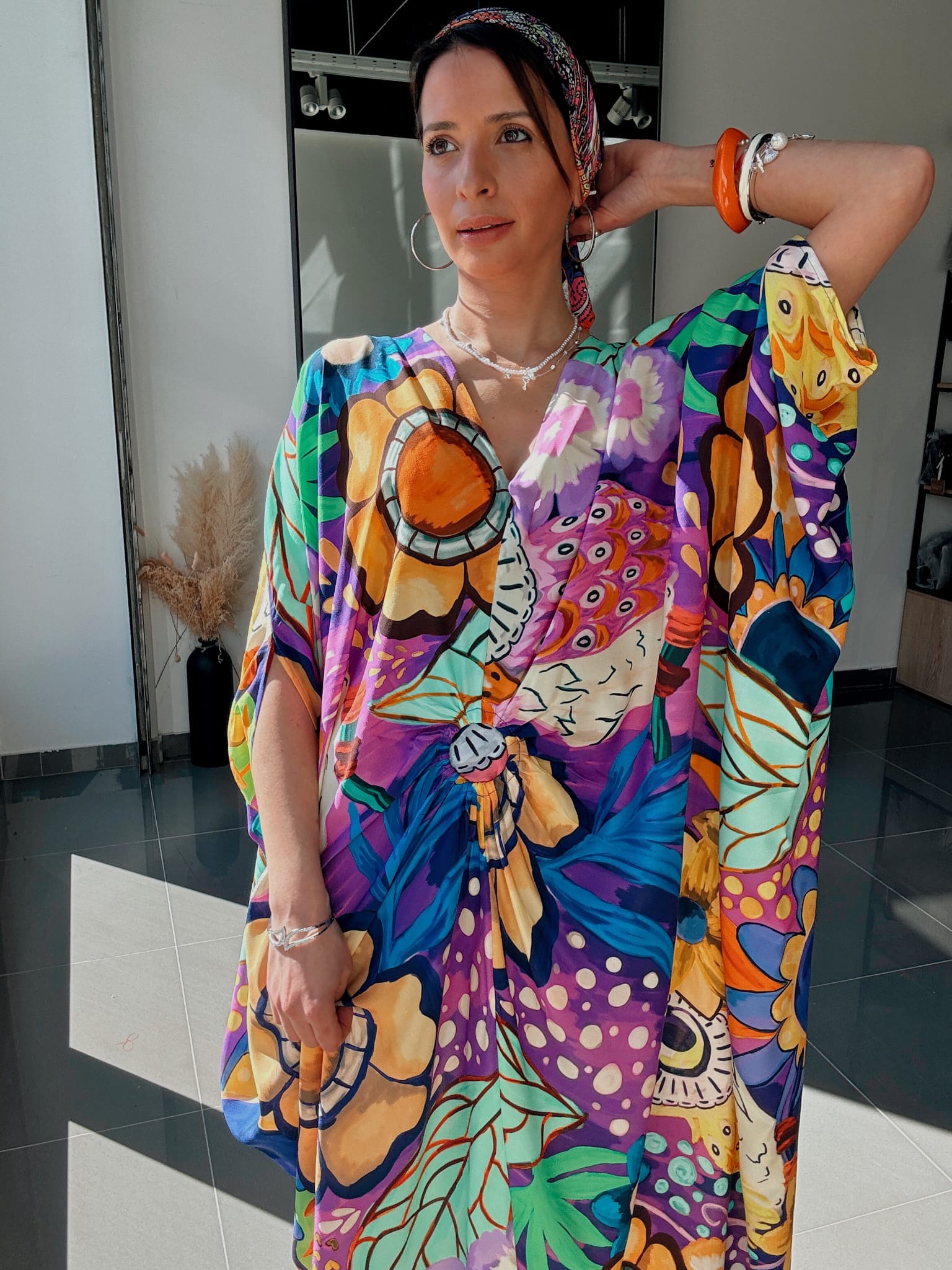 Printed maxi dress – Multicolor