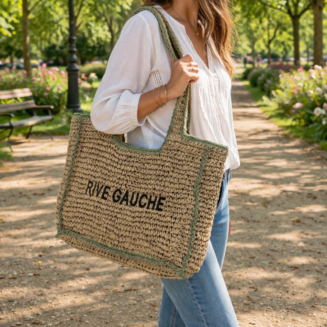Large paper tote bag RIVE GAUCHE