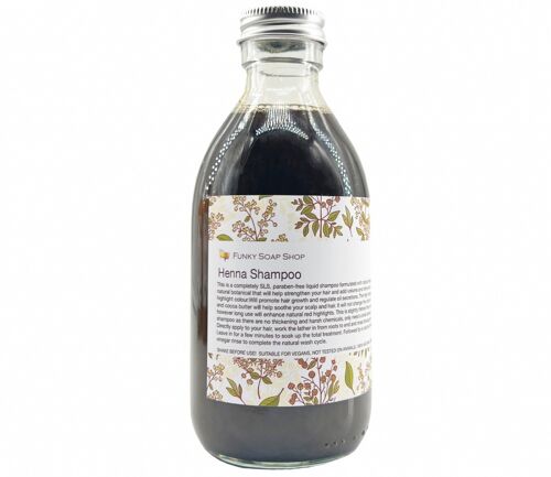 Liquid Henna Shampoo, Glass Bottle of 250ml