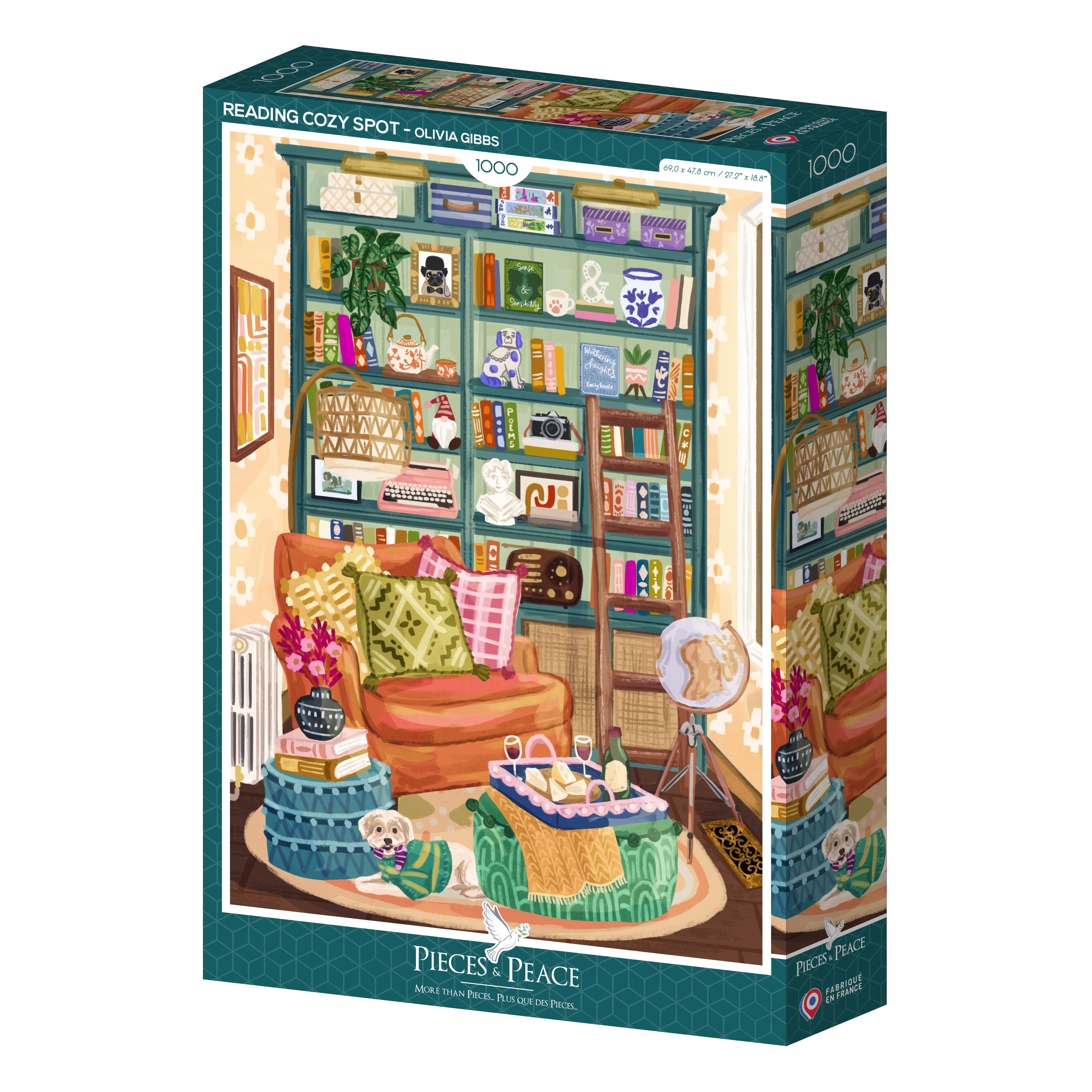 1000 Piece Puzzle - Cozy Reading Nook