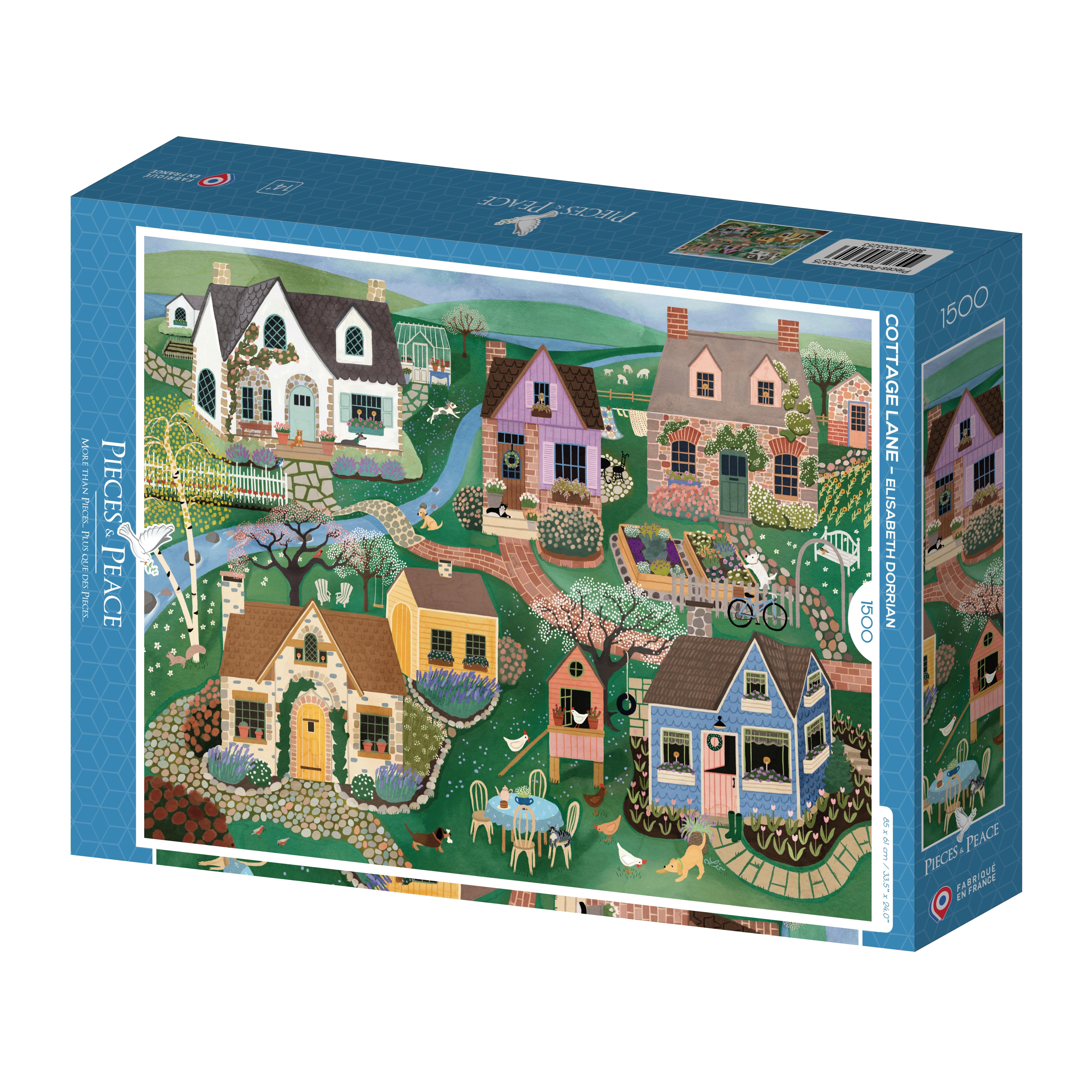1500 Piece Puzzle - Cottage Lane