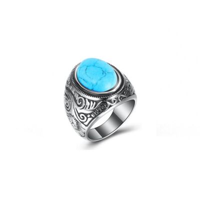 Stainless steel ring Dylan with stone | Men's ring | ladies ring