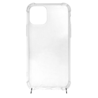 Case transparent with silver rings