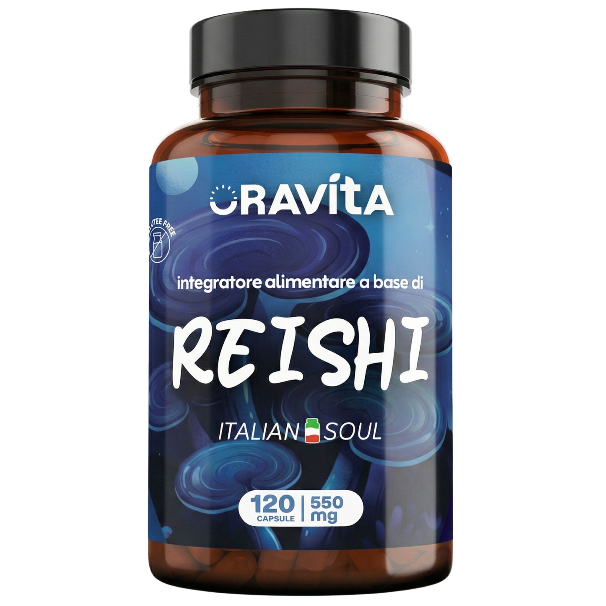Food Supplement ORAVITA REISHI Medicinal Mushrooms 120 Capsules