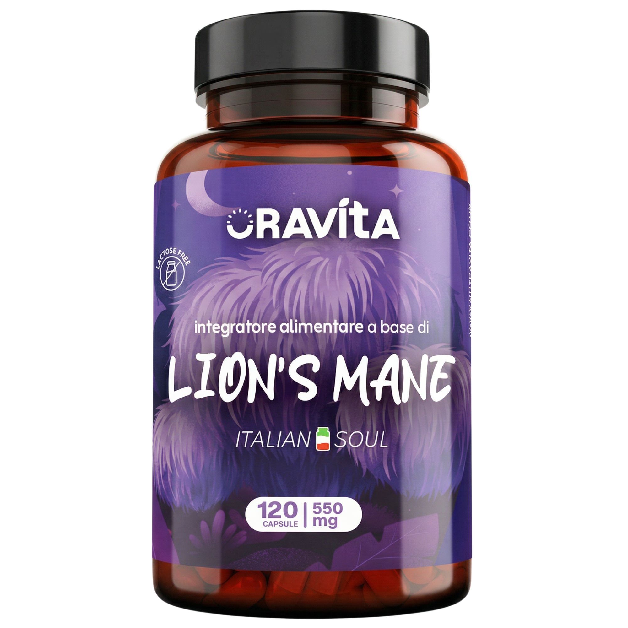 Complemento alimenticio ORAVITA MELENA DE LEÓN Hongos medicinales 120 cápsulas