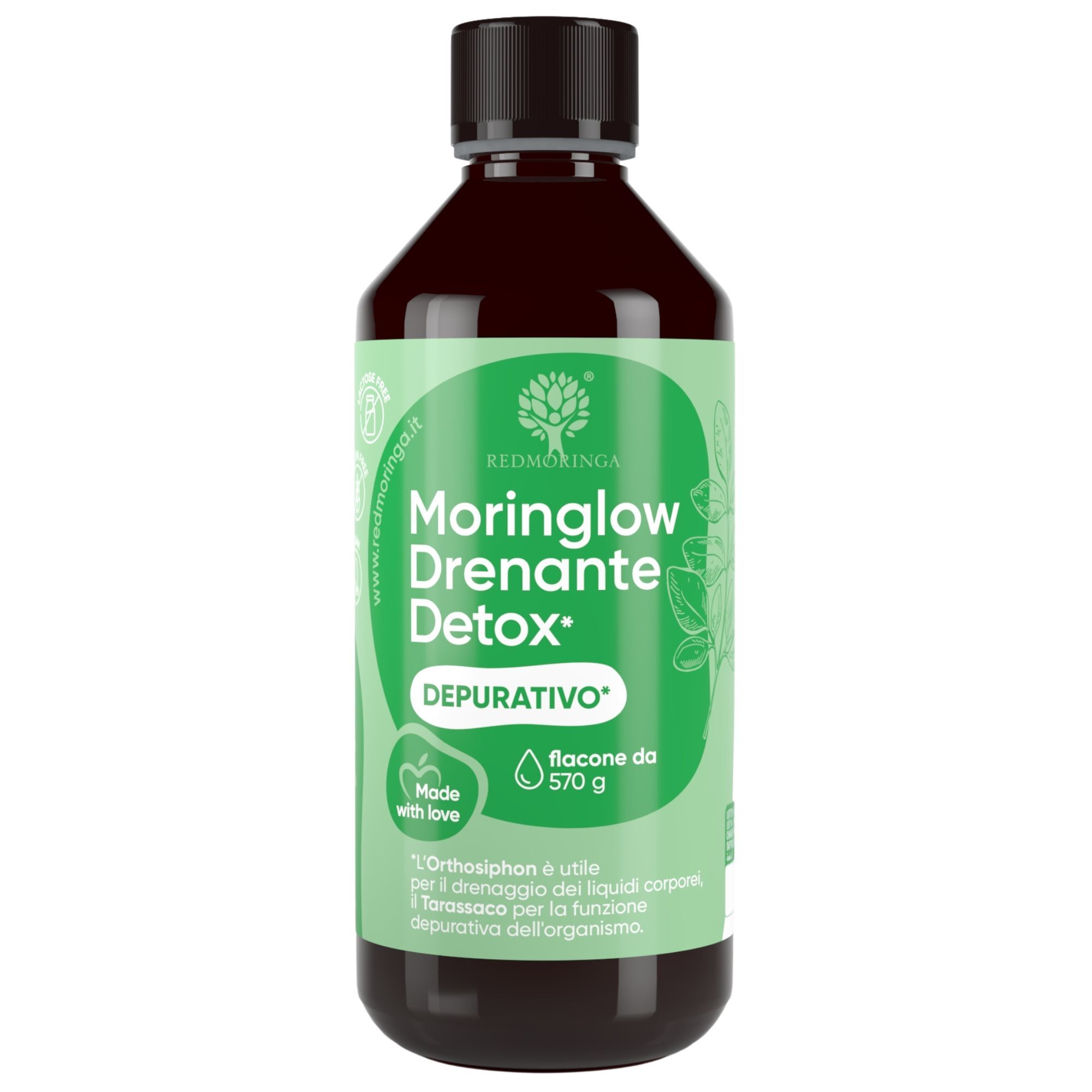 MORINGLOW Draining Detox Food Supplement — 11 Natural Extracts