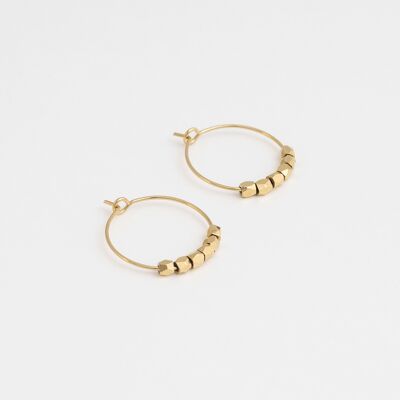 Gold Bayadère hoops