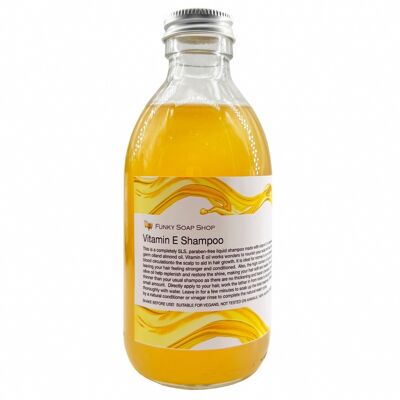 Vitamin E Flüssiges Shampoo, Glasflasche mit 250ml