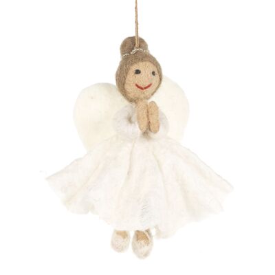 Handgemachte Filz Fair Trade Christmss Angel Hanging Tree Dekoration