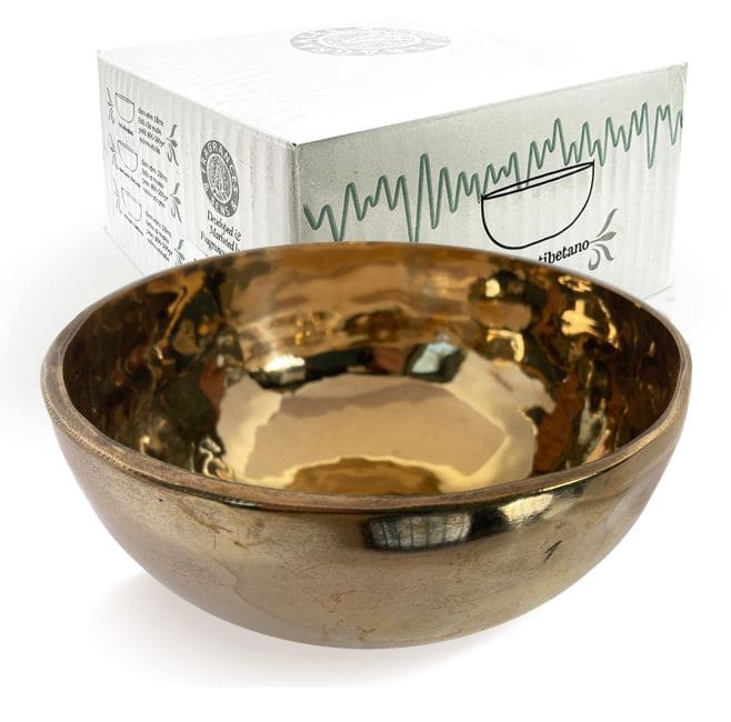 Golden Tibetan Singing Bowl without Mallet 12cm