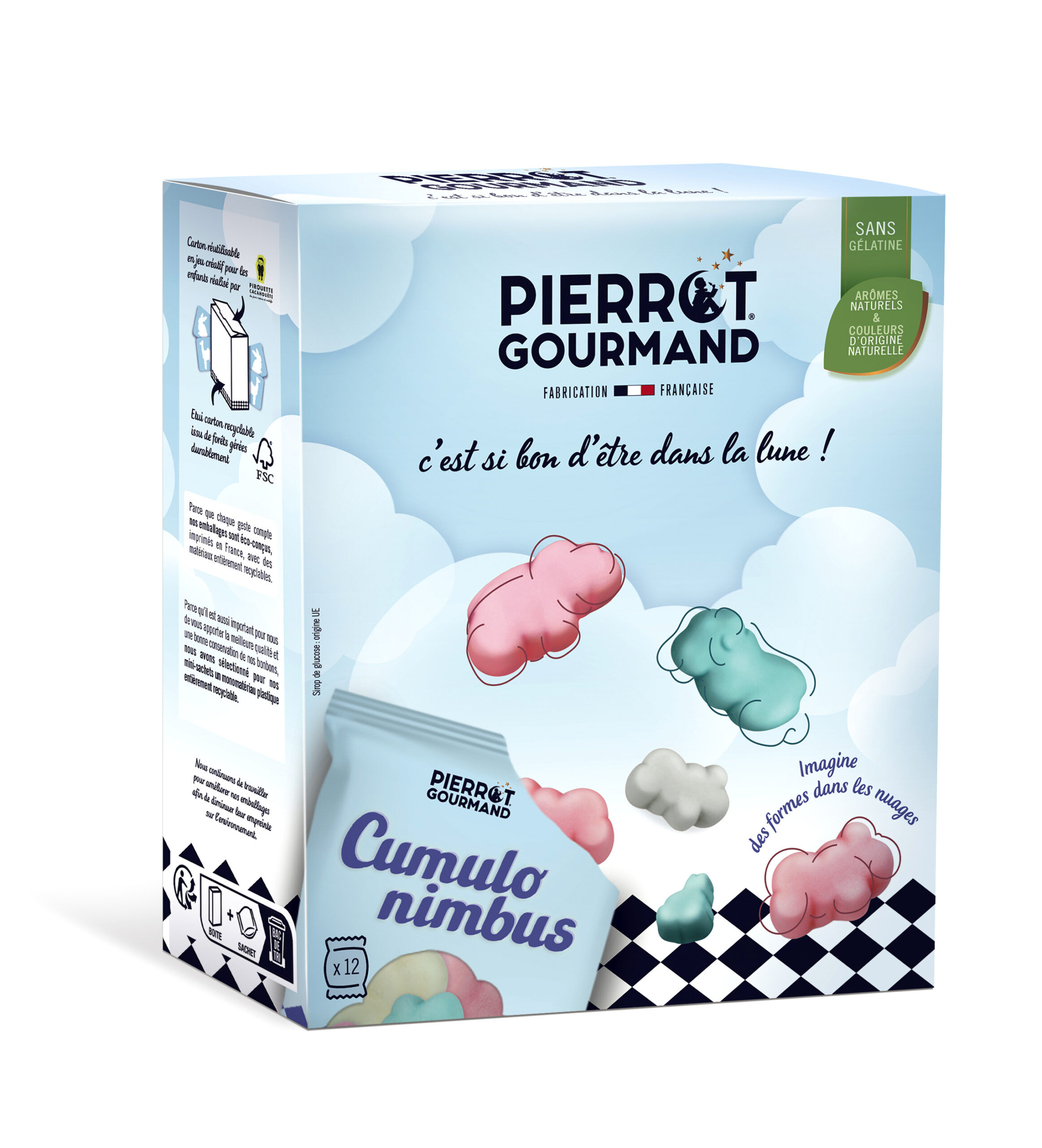Box of 12 Mini Cumulonimbus Pierrot Gourmand Sachets