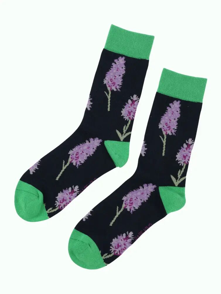 Orchid Socks | Bamboo Socks | Black Socks
