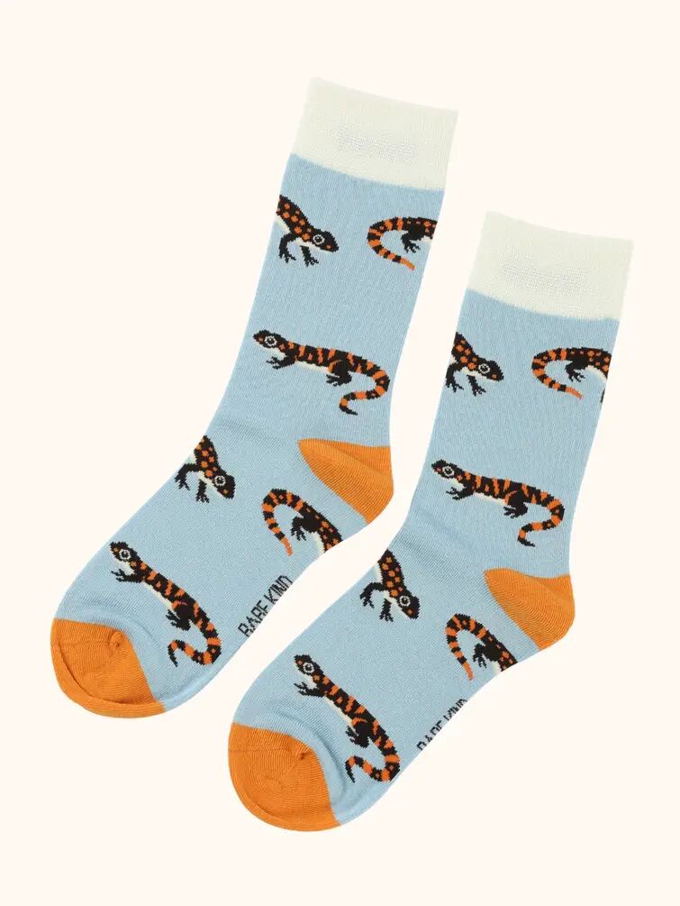 Salamander Socks | Bamboo Socks | Blue Socks