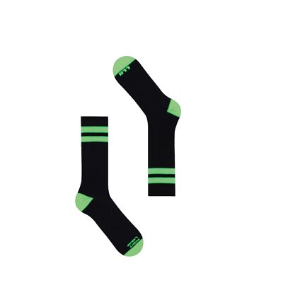Bike Short  Sock - Unisex - color Ink Fluo Green
