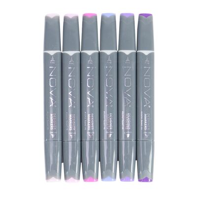 Sketch Markers - 6pcs - Purples/ Pinks