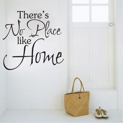 Wallsticker - Theres no place like