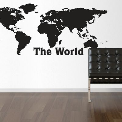 Wallsticker - World Map