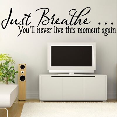 Wallsticker-Just breathe.