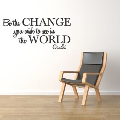Wallsticker-Be the change..