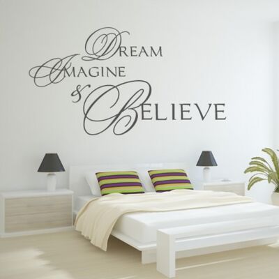 Wallsticker-Dream, Imagine, Belive...