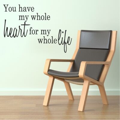 Wallsticker-You have my hole heart..