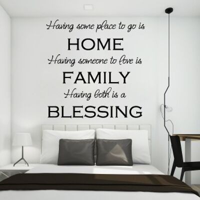 Wallsticker - having some place to go HOME..