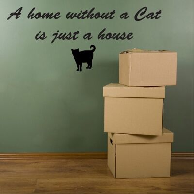 Wallsticker-A home without a Cat