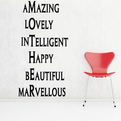 Wallsticker - Amazing-lovely..