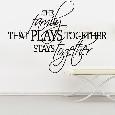 Wallsticker-The Family that plays together...
