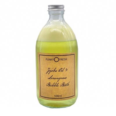 Baño de burbujas con aceite de jojoba y hierba de limón, 500 ml