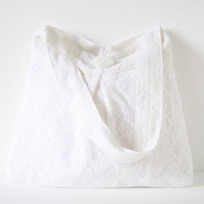 Lace shoulder bag
