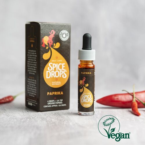 Paprika Natural Extract, Spice Drops, Vegan
